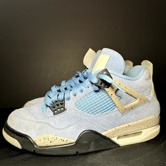 Size 8 - Nike Air Jordan 4 Retro University Blue Men's Shoes - Picture 9 of 9